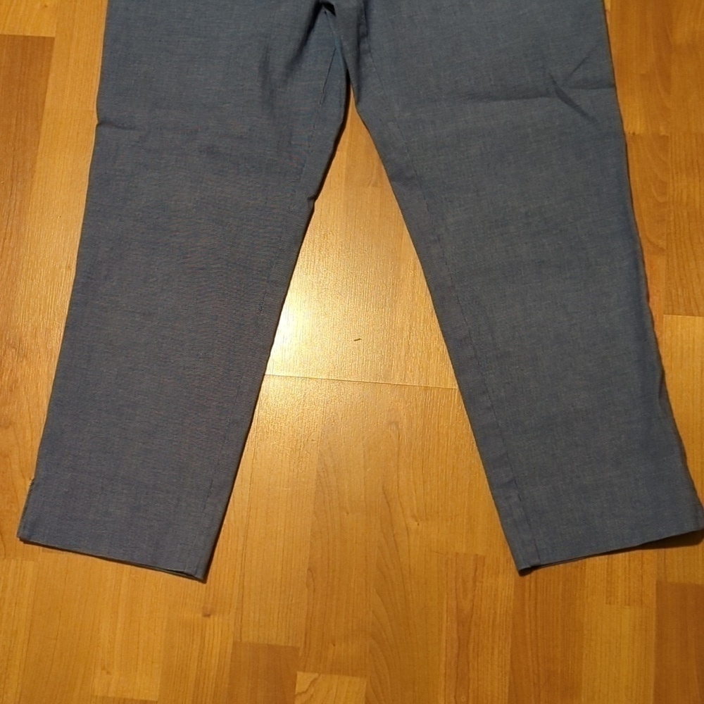 Loft Riviera Womens Size 12 Straight Leg Blue Dress Pants - Picture 3 of 12